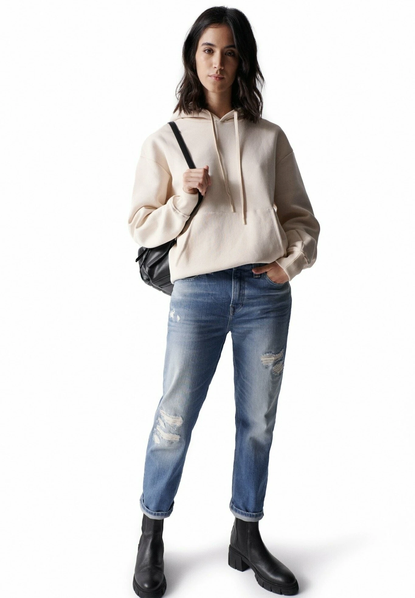 True Cropped - Straight Leg Jeans - Blue 2 True Cropped - Straight Leg Jeans - Blue - Afbeelding 2