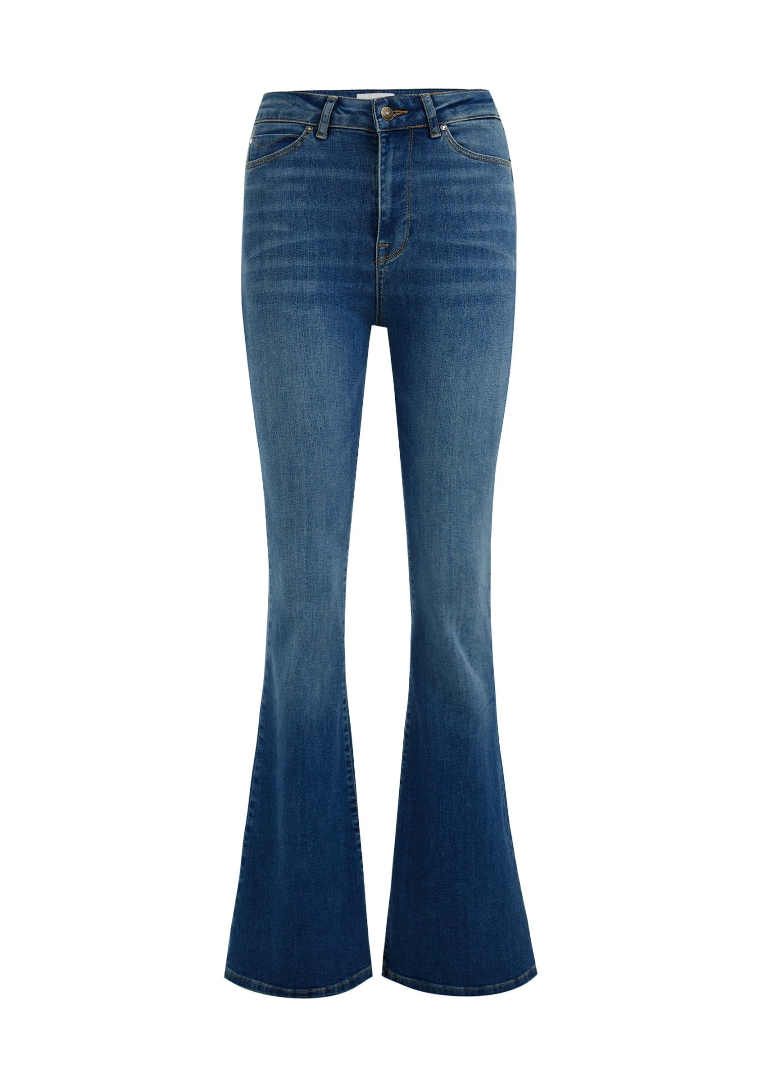 WE FASHION High Rise Met Comfort Stretch - Bootcut Jeans - Blue 5 WE FASHION High Rise Met Comfort Stretch - Bootcut Jeans - Blue - Afbeelding 5