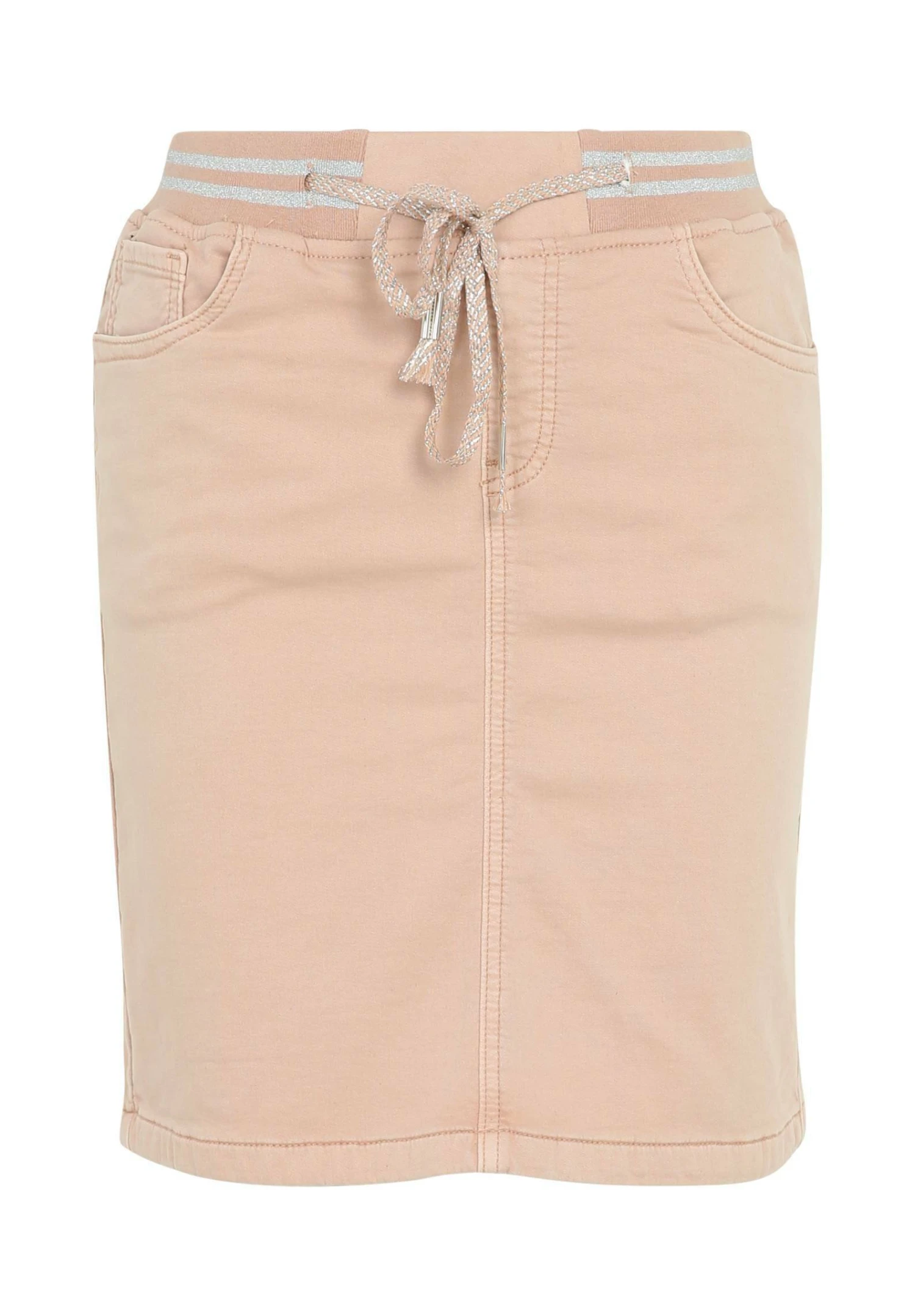 Unifarbener Sportbund Und 5 Taschen - Jeansrok - Pink 8 Unifarbener Sportbund Und 5 Taschen - Jeansrok - Pink - Afbeelding 8