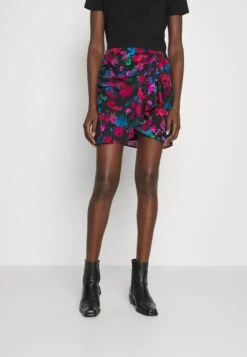 IRO Melissa - Wikkelrok - Black/Multicoloured