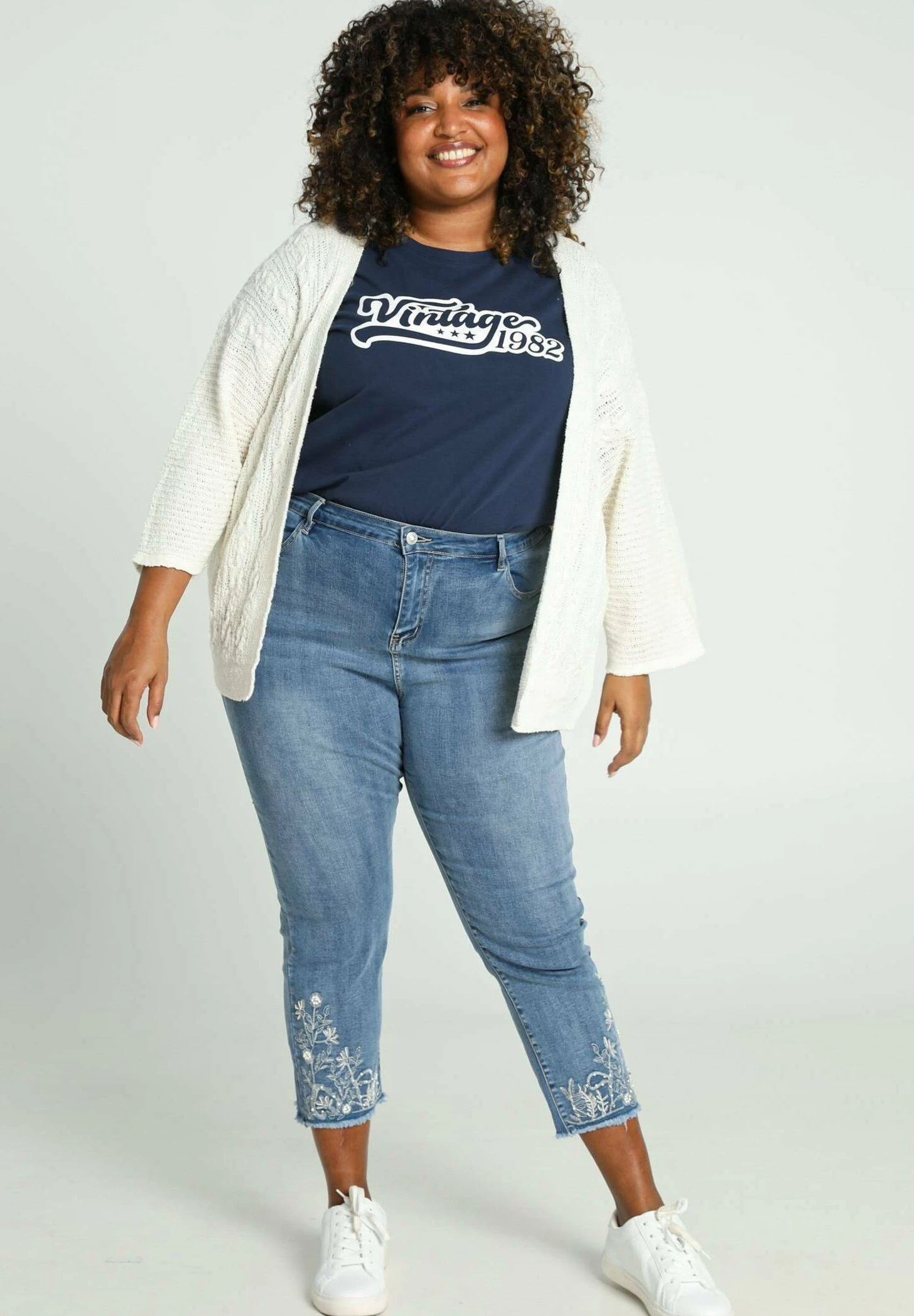 Vintage - T-Shirt Print - Navy 6 Vintage - T-Shirt Print - Navy - Afbeelding 6