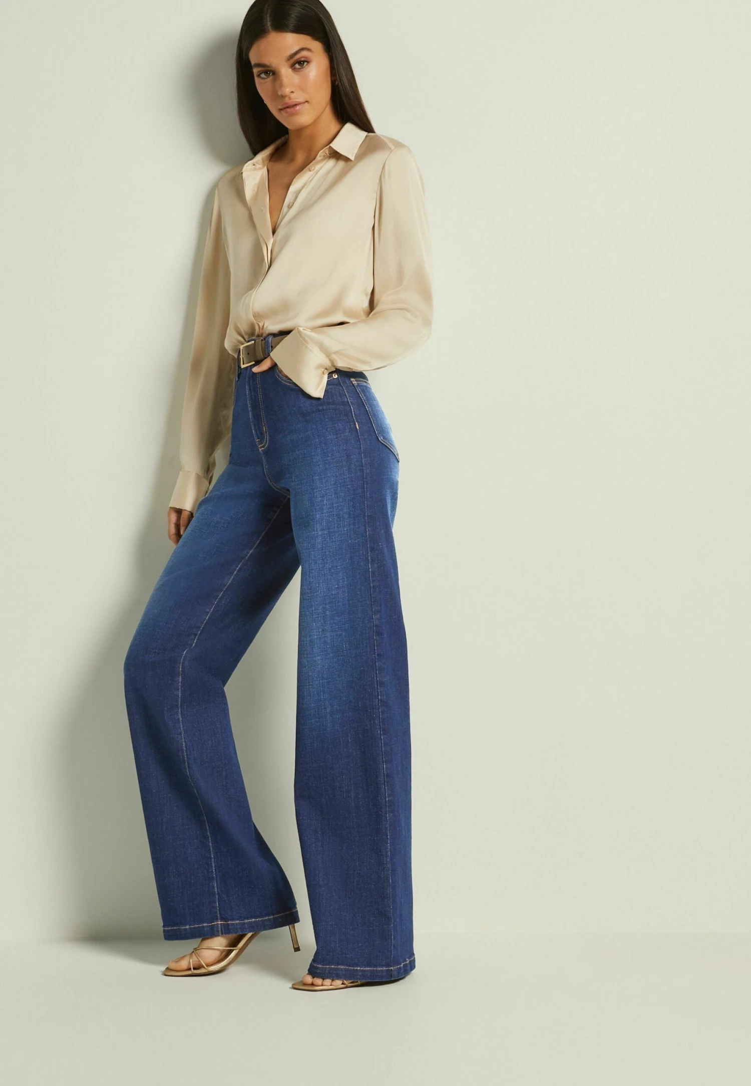 Next Hourglass Wide Leg - Flared Jeans - Dark Blue 2 Next Hourglass Wide Leg - Flared Jeans - Dark Blue - Afbeelding 2