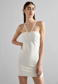 HERVE LEGER Hl Mini Dress - Etui-Jurk - White