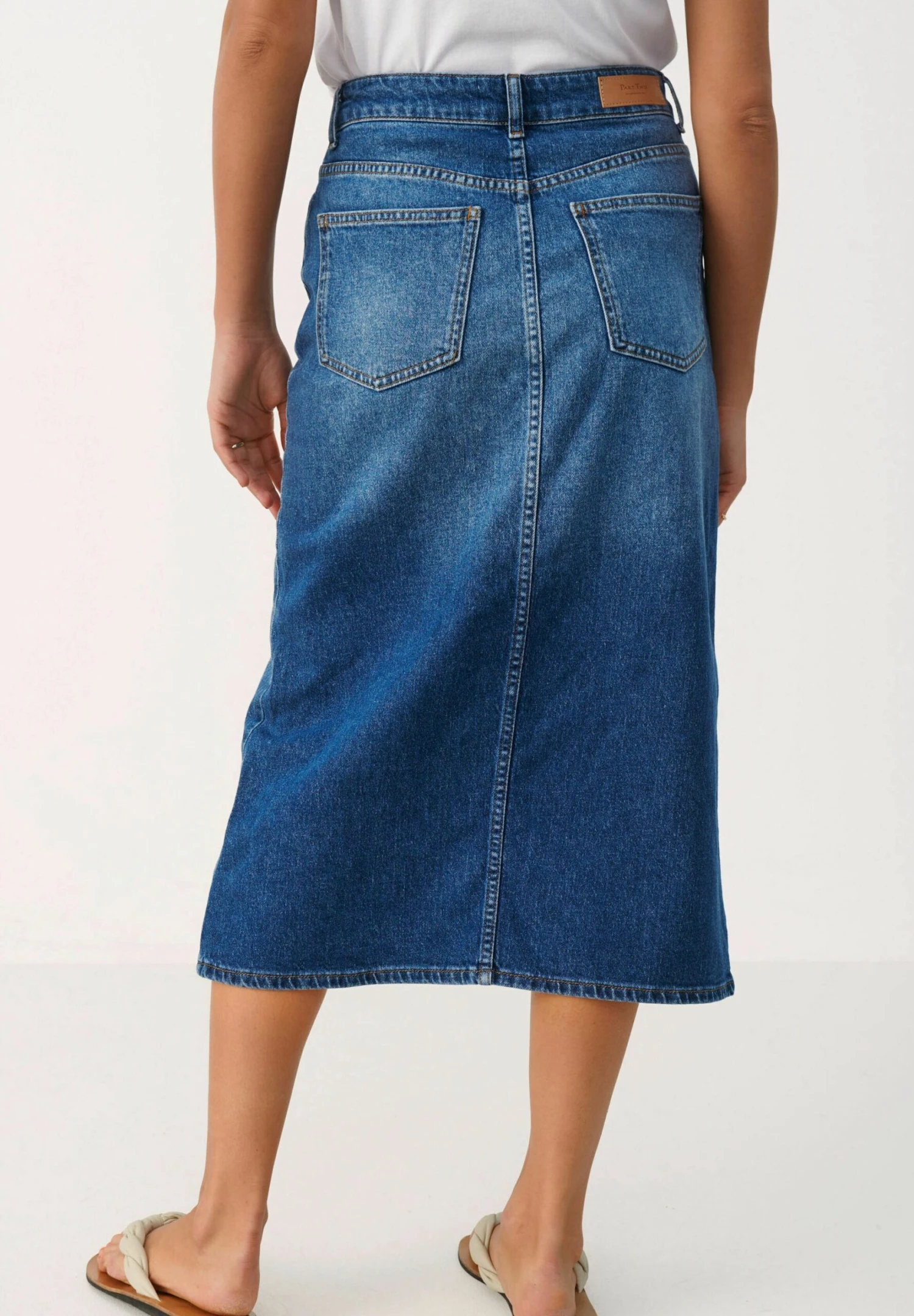 Part Two Dilinpw Sk - Kokerrok - Dark Vintage Denim 3 Part Two Dilinpw Sk - Kokerrok - Dark Vintage Denim - Afbeelding 3