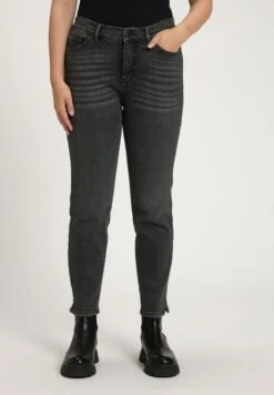 Ulla Popken Slim Fit Jeans - Gris Denim