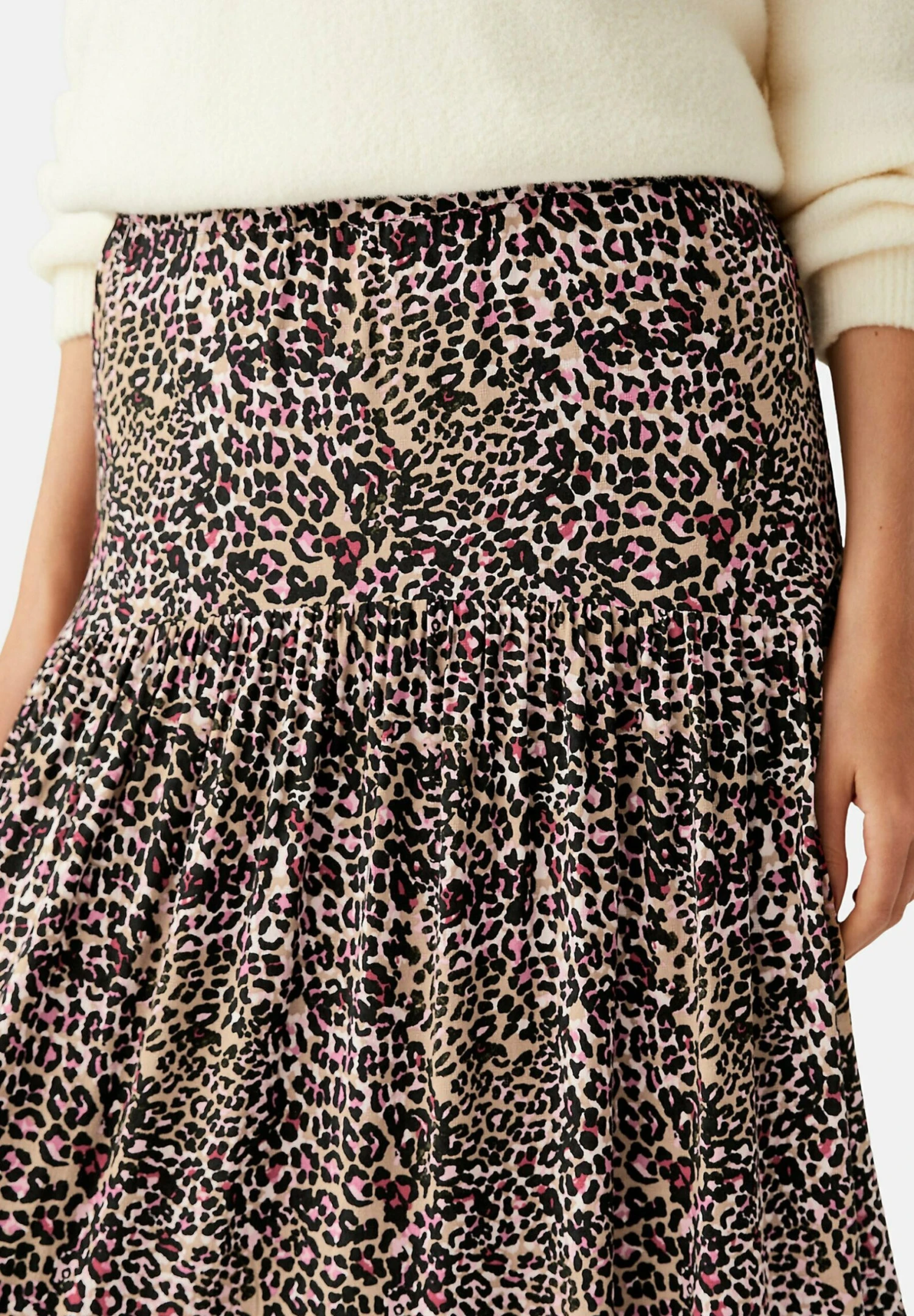 Marks & Spencer Animal Tired Midaxi - A-Lijn Rok - Natural Mix 3 Marks & Spencer Animal Tired Midaxi - A-Lijn Rok - Natural Mix - Afbeelding 3