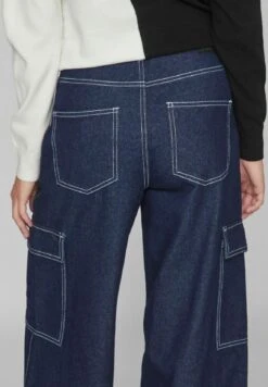 Vila Wide Cargo Look - Flared Jeans - Dark Blue Denim 11 Vila Wide Cargo Look - Flared Jeans - Dark Blue Denim -Only Mode Winkel a8843c503d9c4db4ab83f9b967b3dad3