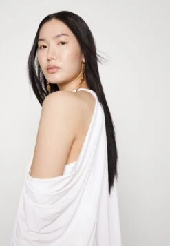 Halston Elsie Dress In Stretch- Jerseyjurk - Chalk -Only Mode Winkel a88d9f71057c4b65a1f344452513139a