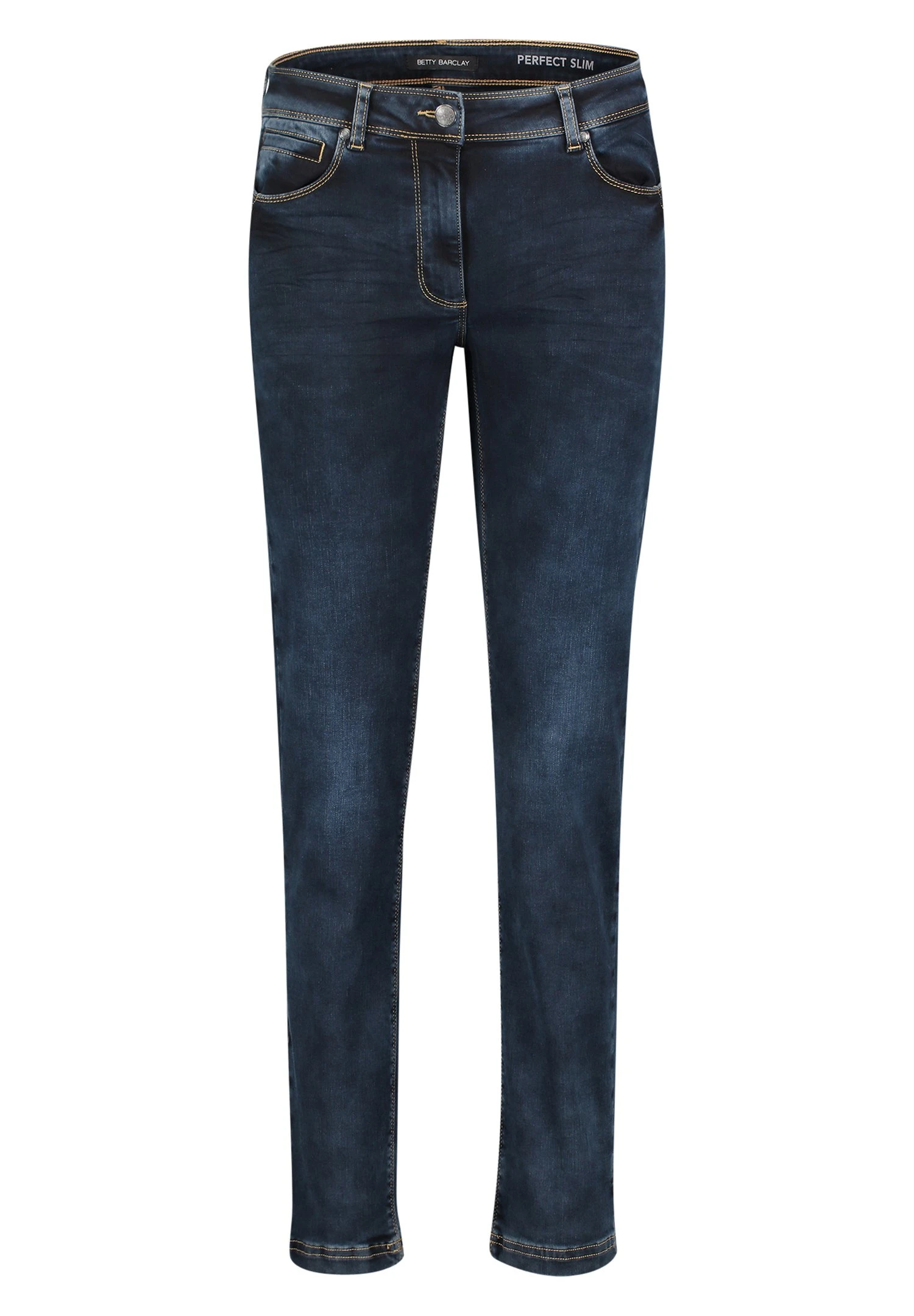 Betty Barclay Stretch - Straight Leg Jeans - Dark Blue Denim 6 Betty Barclay Stretch - Straight Leg Jeans - Dark Blue Denim - Afbeelding 6