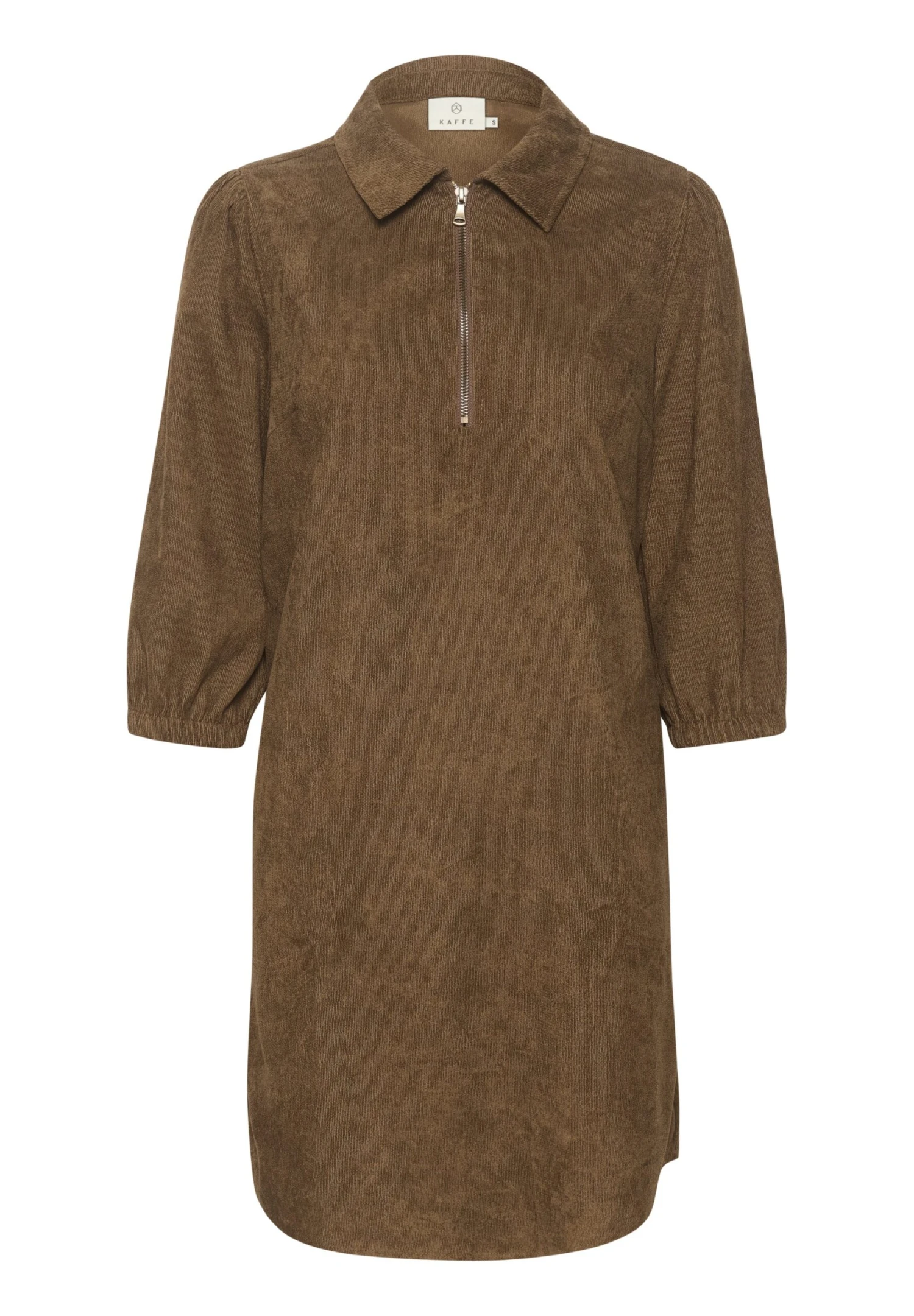 Kaffe Bpellenora Half Zip Neck - Jurk - Soft Silt 5 Kaffe Bpellenora Half Zip Neck - Jurk - Soft Silt - Afbeelding 5