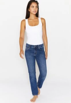 Angels 5-Pocket 'Cici' Mit Ziernähten - Straight Leg Jeans - Blau 7 Angels 5-Pocket 'Cici' Mit Ziernähten - Straight Leg Jeans - Blau -Only Mode Winkel a8ead222d294469d9236998dc165084e