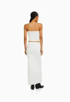 BERSHKA Maxirok - Beige -Only Mode Winkel a8f9eee72fc84c9ca89d136733b784a8