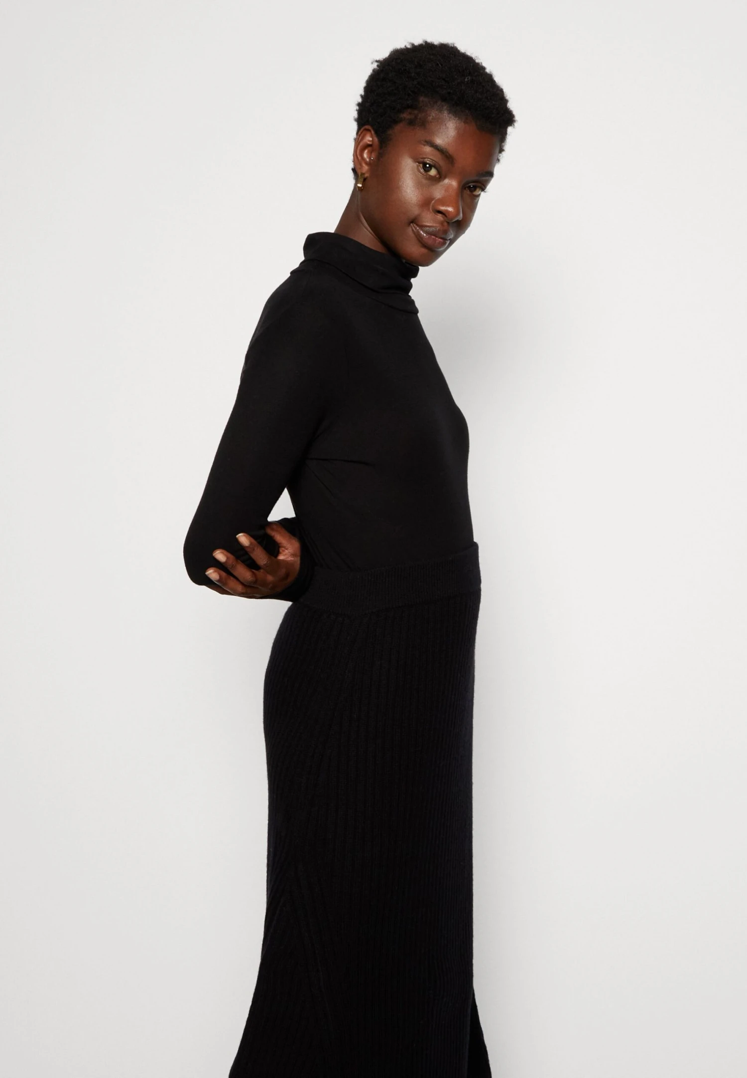 Marc O'Polo Skirt Midi A-Shape - A-Lijn Rok - Black 4 Marc O'Polo Skirt Midi A-Shape - A-Lijn Rok - Black - Afbeelding 4