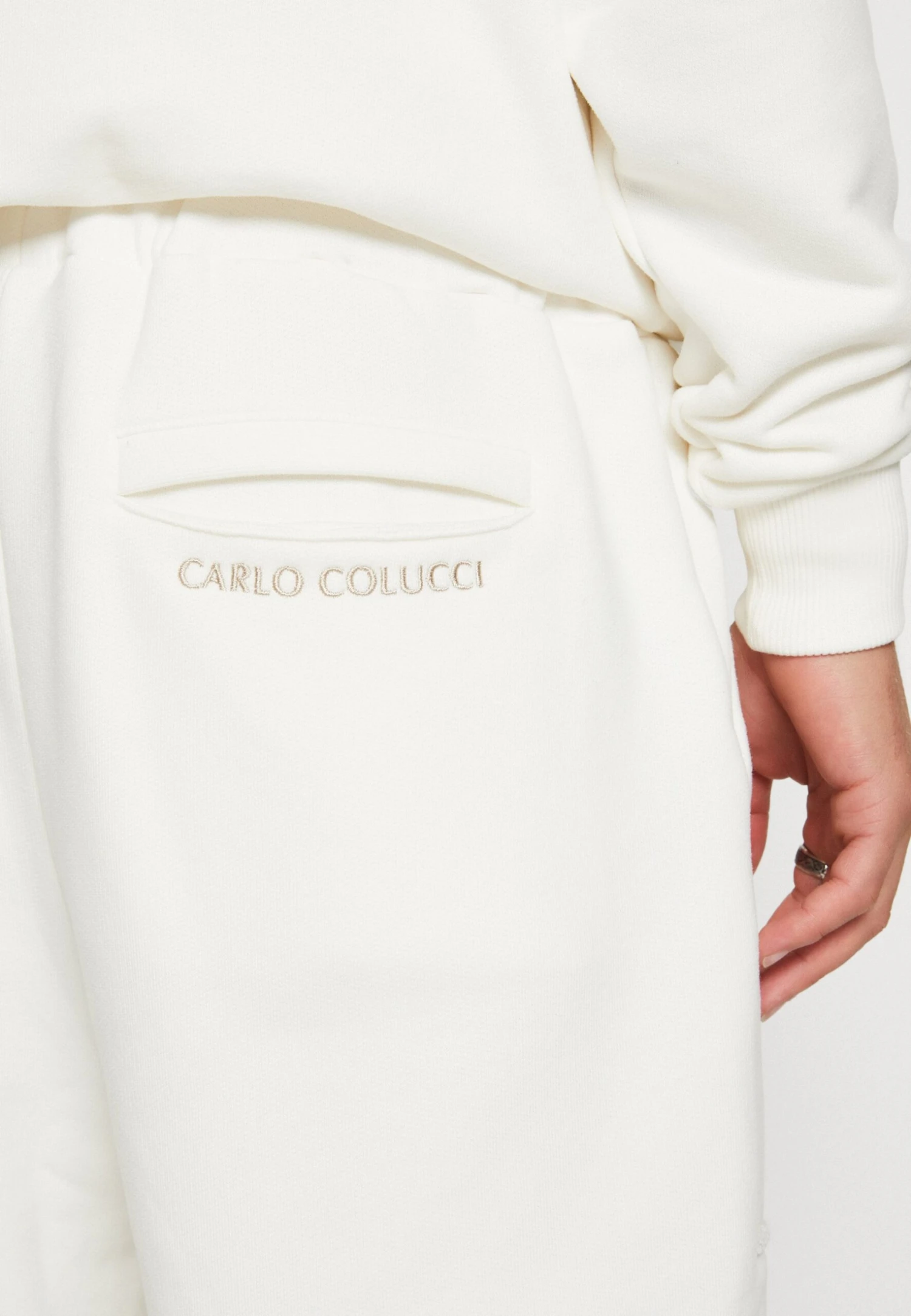 CARLO COLUCCI Unisex - Shorts - Offwhite 6 CARLO COLUCCI Unisex - Shorts - Offwhite - Afbeelding 6