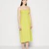 Abercrombie & Fitch Square Neck Clean Midi Dress - Jurk - Apple Green