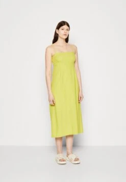 Abercrombie & Fitch Square Neck Clean Midi Dress - Jurk - Apple Green