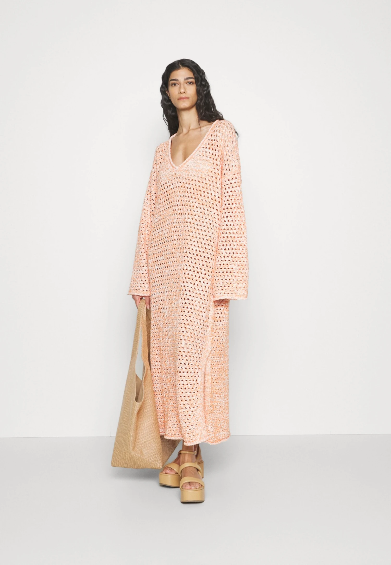 Holzweiler Crochet- Gebreide Jurk - Orange Mix 2 Holzweiler Crochet- Gebreide Jurk - Orange Mix - Afbeelding 2