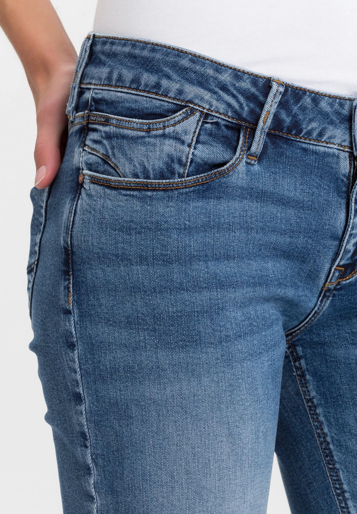 Rose - Straight Leg Jeans - Mid-Blue-Used 4 Rose - Straight Leg Jeans - Mid-Blue-Used - Afbeelding 4