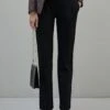 Victoria Beckham High Waisted Trouser - Broek - Black