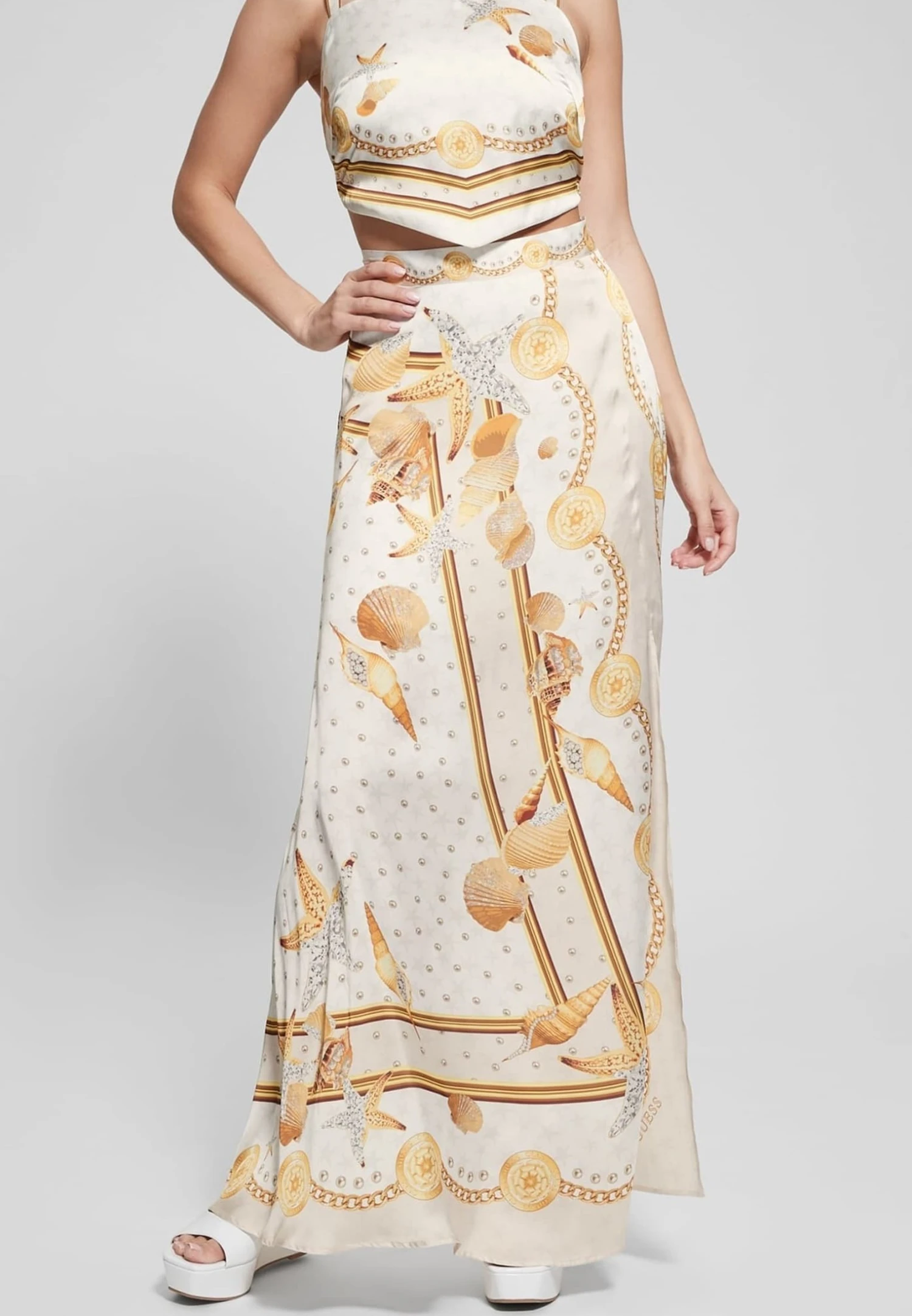 Guess Mit Barock-Print - Wikkelrok - Gemustert Multicolor 1 Guess Mit Barock-Print - Wikkelrok - Gemustert Multicolor