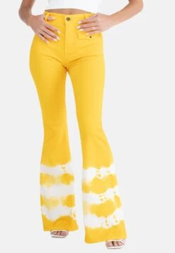 High Waist Sustainable Sanjose - Flared Jeans - Arancio