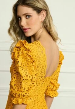 Next Short Puff Sleeve Standard - Jurk - Ochre Yellow 6 Next Short Puff Sleeve Standard - Jurk - Ochre Yellow -Only Mode Winkel add8cacdf9e24b76bca9c778da0e19e0