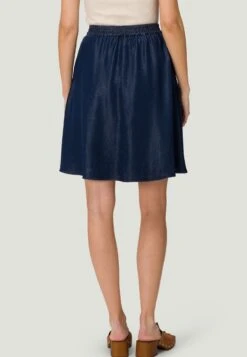 Zero Eingrifftasche - A-Lijn Rok - Dark Blue Denim -Only Mode Winkel ae2be1284cf24bc2908692bf6de99234
