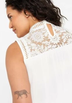 Uni Avec Dentelle - Blouse - Beige -Only Mode Winkel ae6b771177e643a2a4e3e1b082823dac