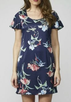 Koroshi Jurk - Navy -Only Mode Winkel ae7be3ecfae24a09a4ab48c3cc4c3a3c