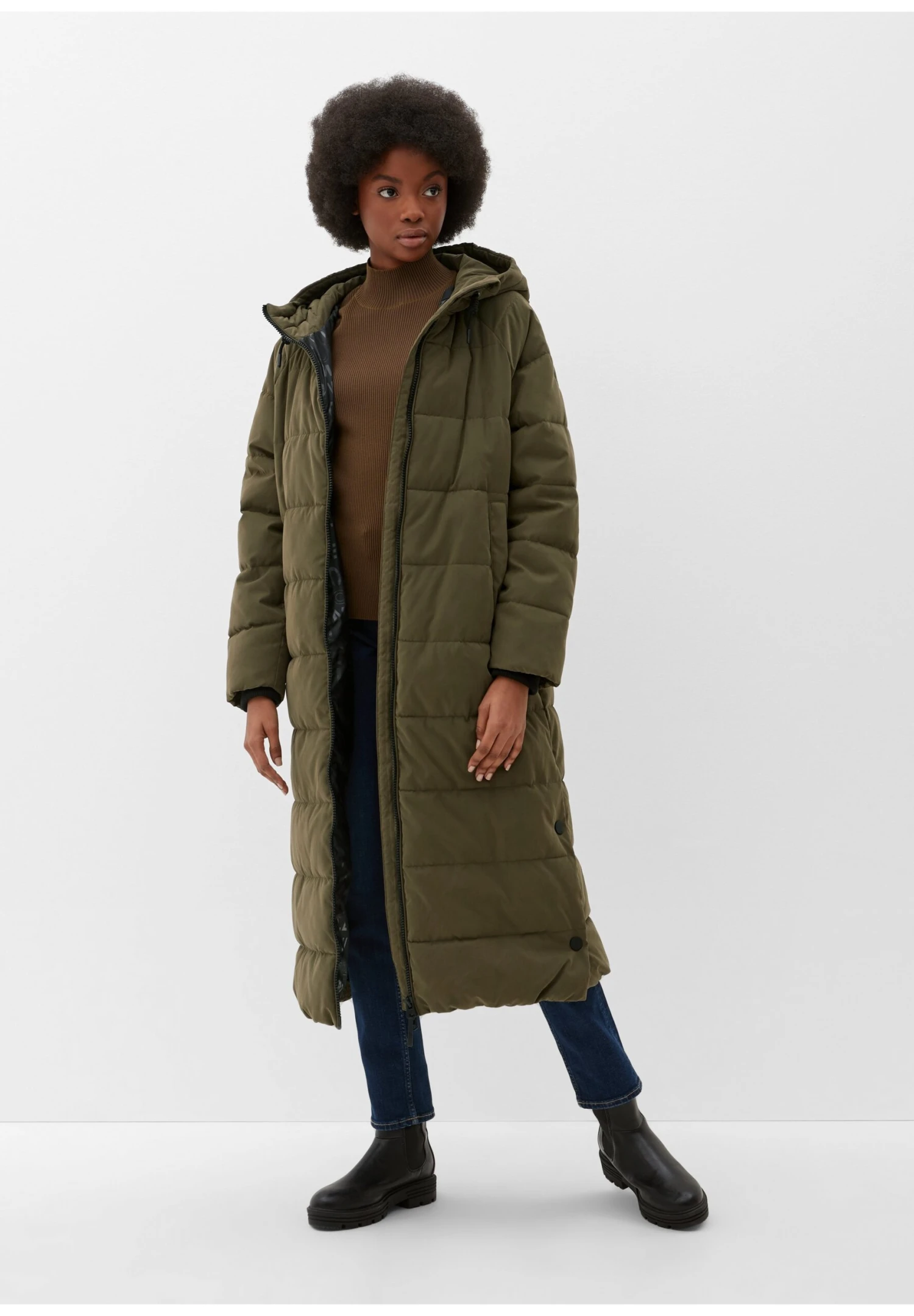 QS By S.Oliver Mit Kapuze - Winterjas - Olivgrün 2 QS By S.Oliver Mit Kapuze - Winterjas - Olivgrün - Afbeelding 2