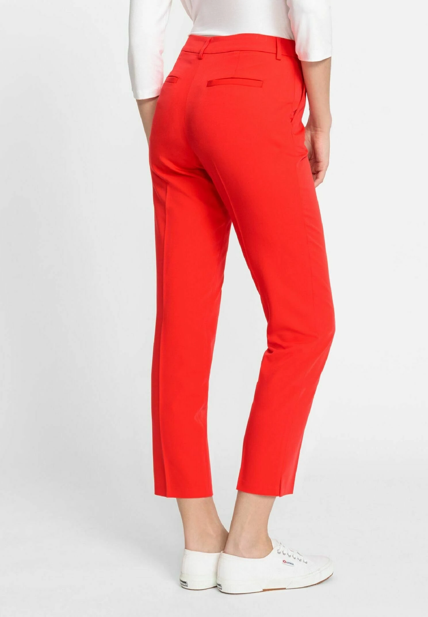 Olsen Lisa Gerade Geschnitten - Chino - Rot 2 Olsen Lisa Gerade Geschnitten - Chino - Rot - Afbeelding 2