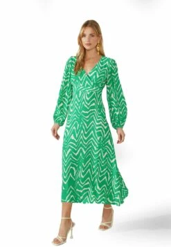 Zig Zag Print - Jurk - Green