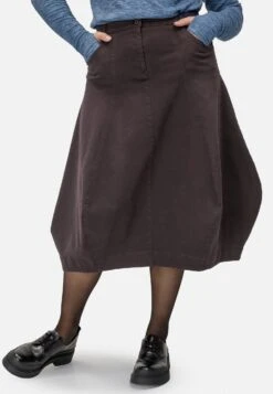 HELMIDGE A-Lijn Rok - Dunkel Khaki