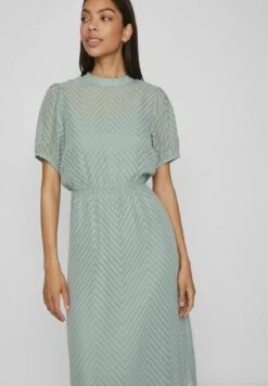 Vila Kurzärmeliges - Jurk - Green Milieu -Only Mode Winkel b1380a0ba8a146e7be837fd0d93e5d46