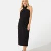Twist Front - A-Lijn Rok - Black