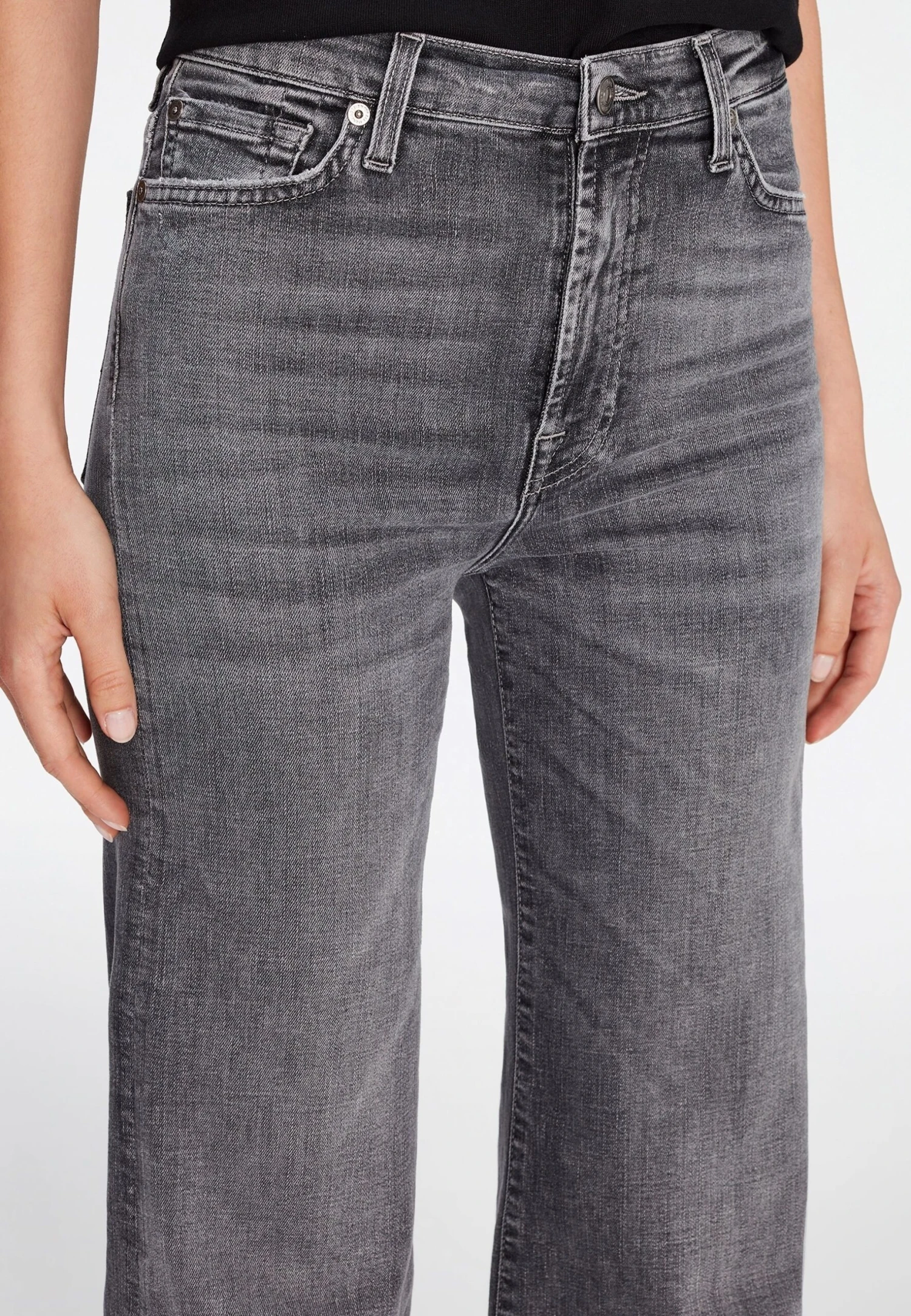 7 For All Mankind Modern Dojo - Flared Jeans - Grey 4 7 For All Mankind Modern Dojo - Flared Jeans - Grey - Afbeelding 4