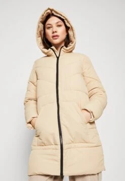 Noisy May Nmdalcon Long Jacket - Winterjas - Beige -Only Mode Winkel b3e8a853ef9c4d548ac1c31d8faff999