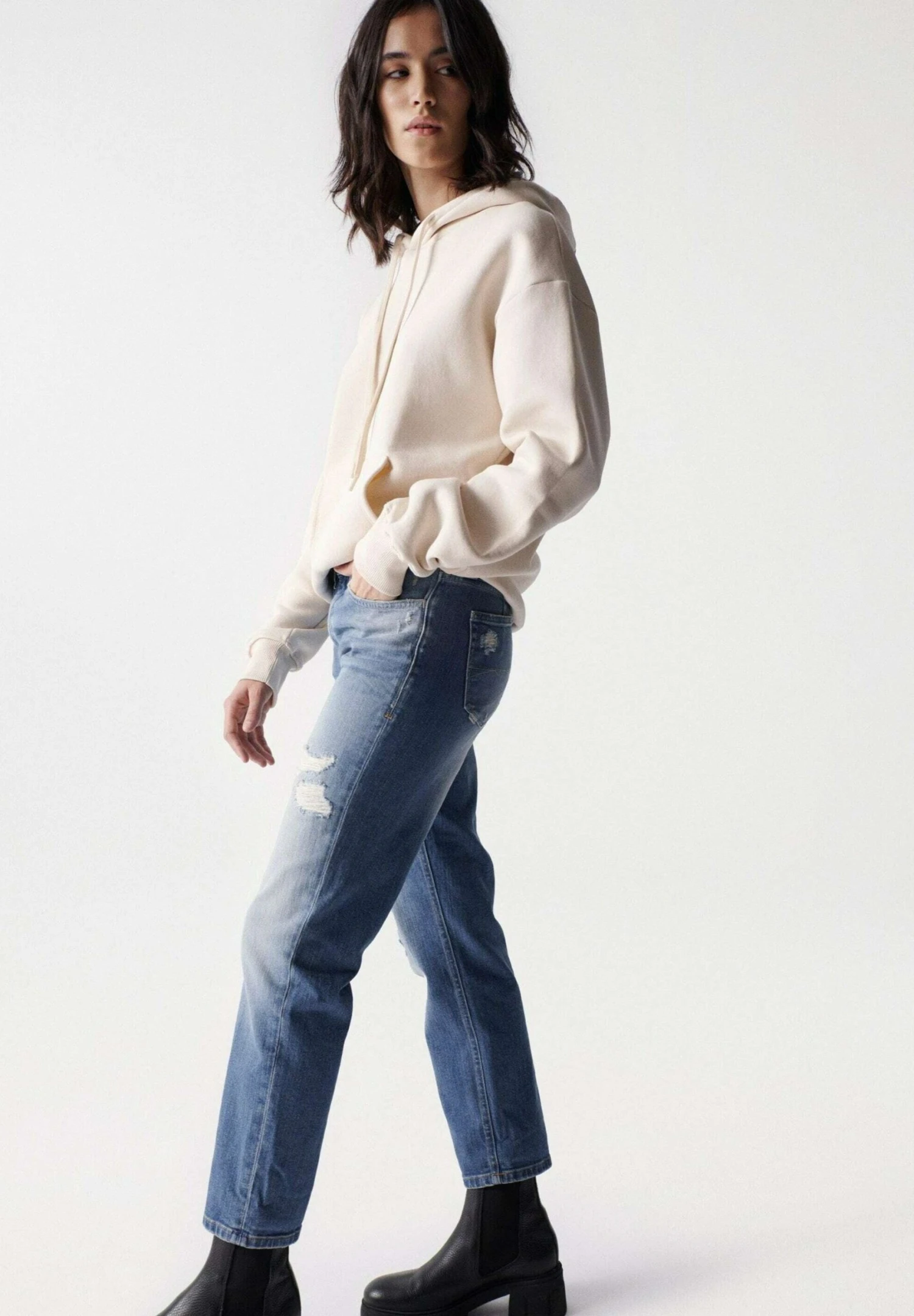 True Cropped - Straight Leg Jeans - Blue 5 True Cropped - Straight Leg Jeans - Blue - Afbeelding 5