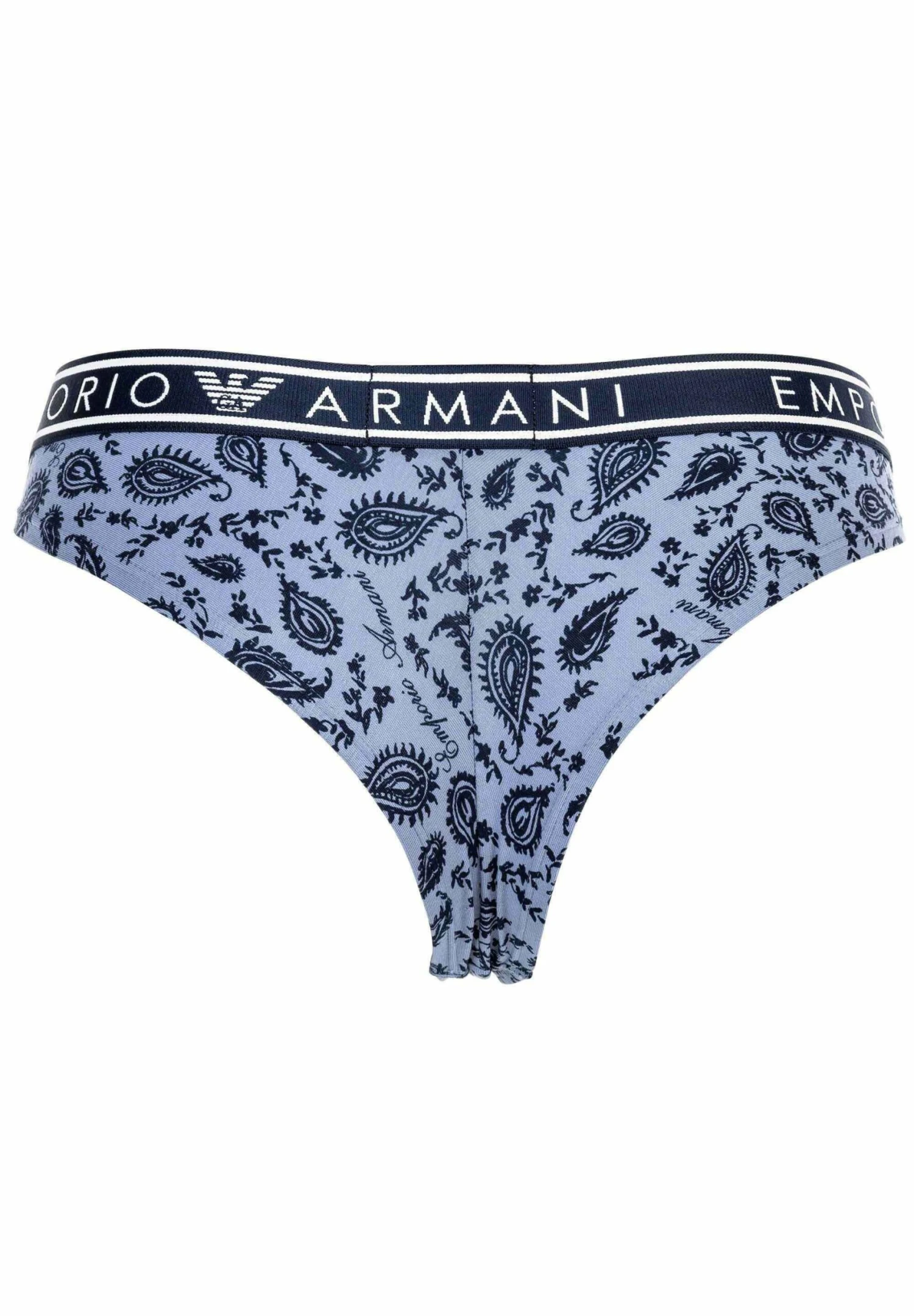 Emporio Armani 2PackPrinted Cot - String - Dunkelblau Paisley 4 Emporio Armani 2PackPrinted Cot - String - Dunkelblau Paisley - Afbeelding 4