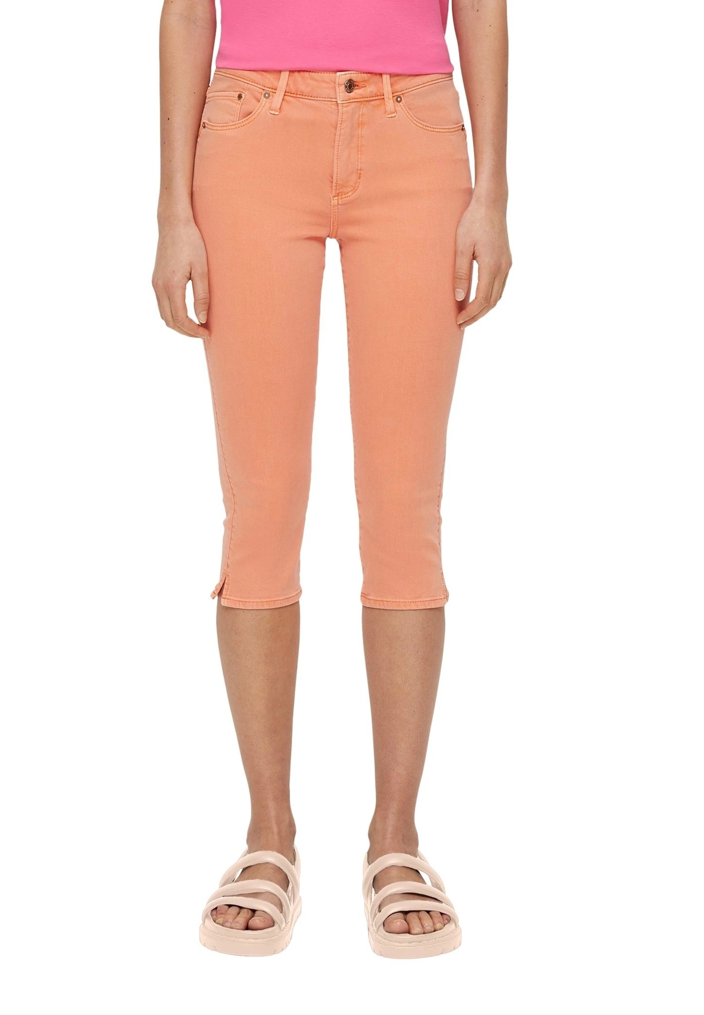 S.Oliver Jeansshort - Orange 2 S.Oliver Jeansshort - Orange - Afbeelding 2