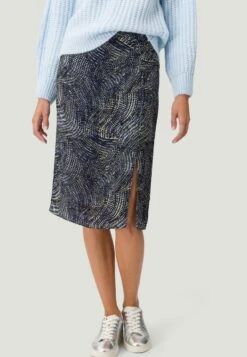 Zero Midi Met Beenopening - Kokerrok - Dark Bluelight Blue