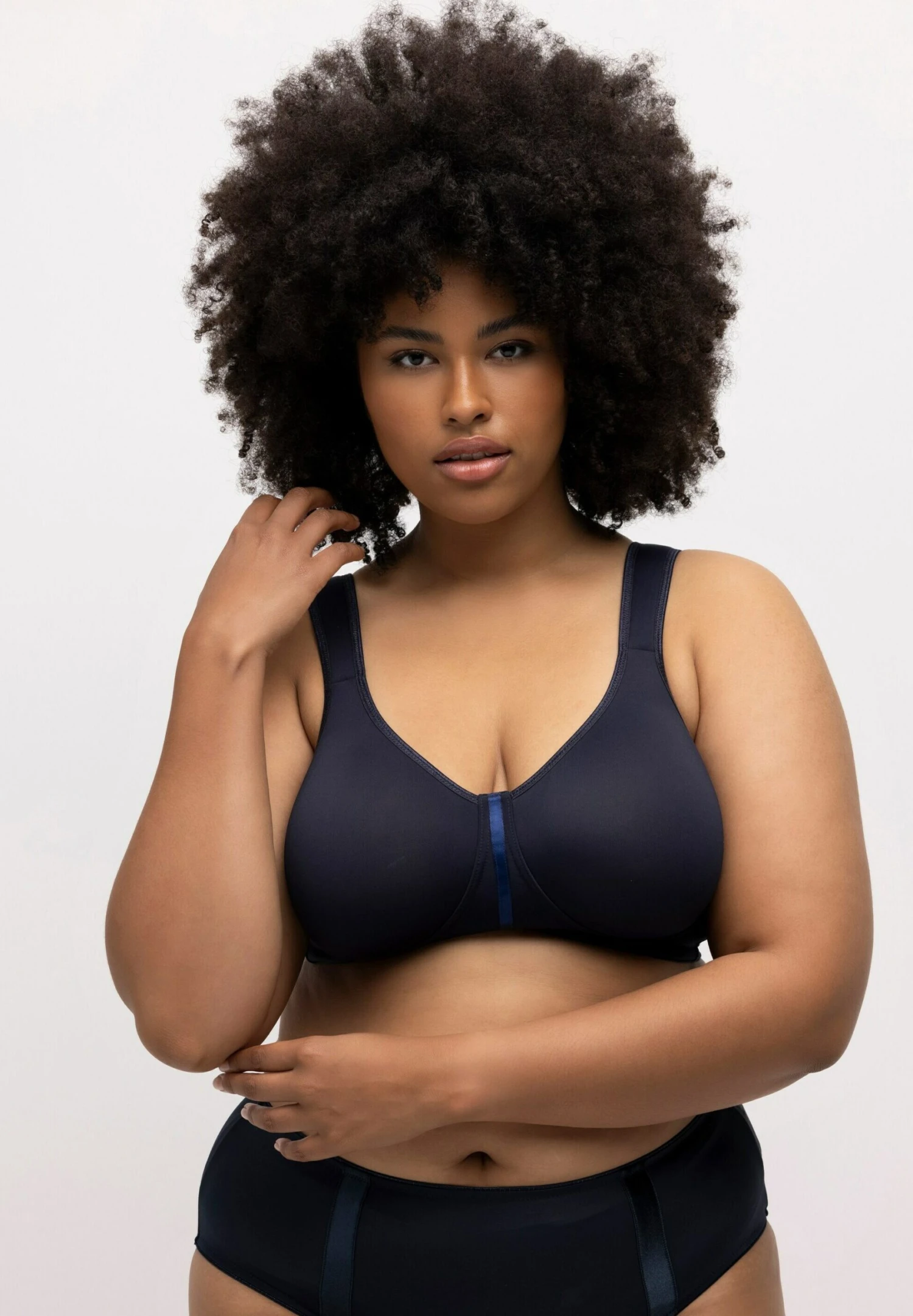 Ulla Popken Bustier - Bleu Nuit 1 Ulla Popken Bustier - Bleu Nuit