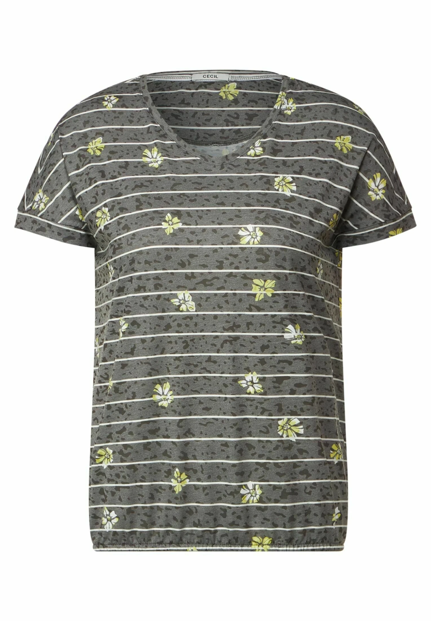 Cecil T-Shirt Print - Grün 4 Cecil T-Shirt Print - Grün - Afbeelding 4