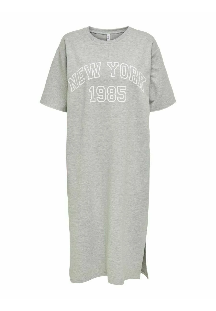 ONLY Jurk - Light Grey Melange 4 ONLY Jurk - Light Grey Melange - Afbeelding 4