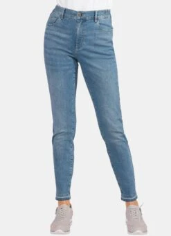 GOLDNER Slim Fit Jeans - Hellblau