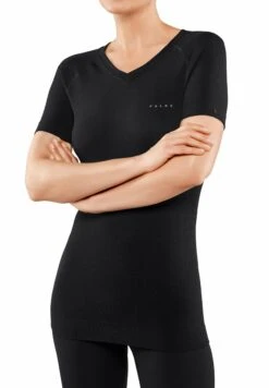 Falke Wool-Tech Light Functional Underwear For Warm To Cold Conditions - Hemd - Black