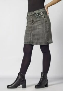 Koroshi Jeansrok - Gris -Only Mode Winkel b7844d710b624b92bfc865f0bfdf970c