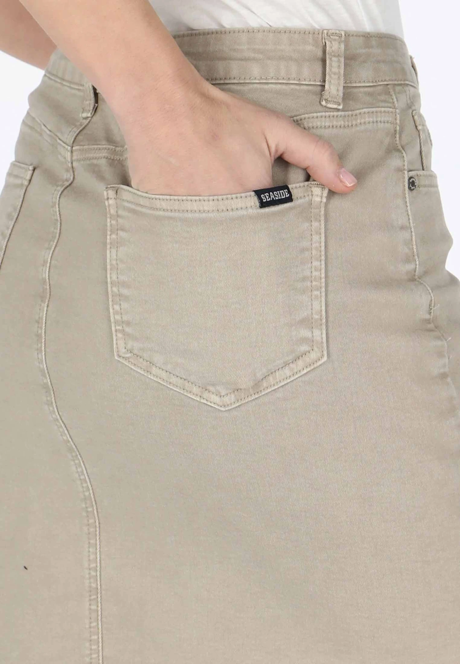 Oregon Twill W - Kokerrok - Khaki 6 Oregon Twill W - Kokerrok - Khaki - Afbeelding 6