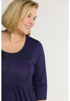 Ulla Popken Batik Rundhals 3/4-Ärmel - Jerseyjurk - Lilas Foncé -Only Mode Winkel b7a1a1bd5d88491695db5850e69d5ba2