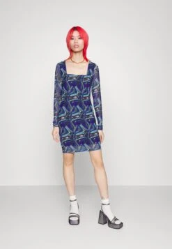 Noisy May Nmlesley Square Short Dress - Jurk - Deep Blue -Only Mode Winkel b8d934afa6b14c569bcf84ddcc1ca8c3